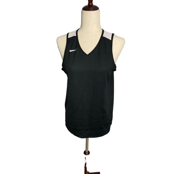 Nike sleeveless stretch active wear reversible shirt black white womens size s/m - Picture 1 of 7